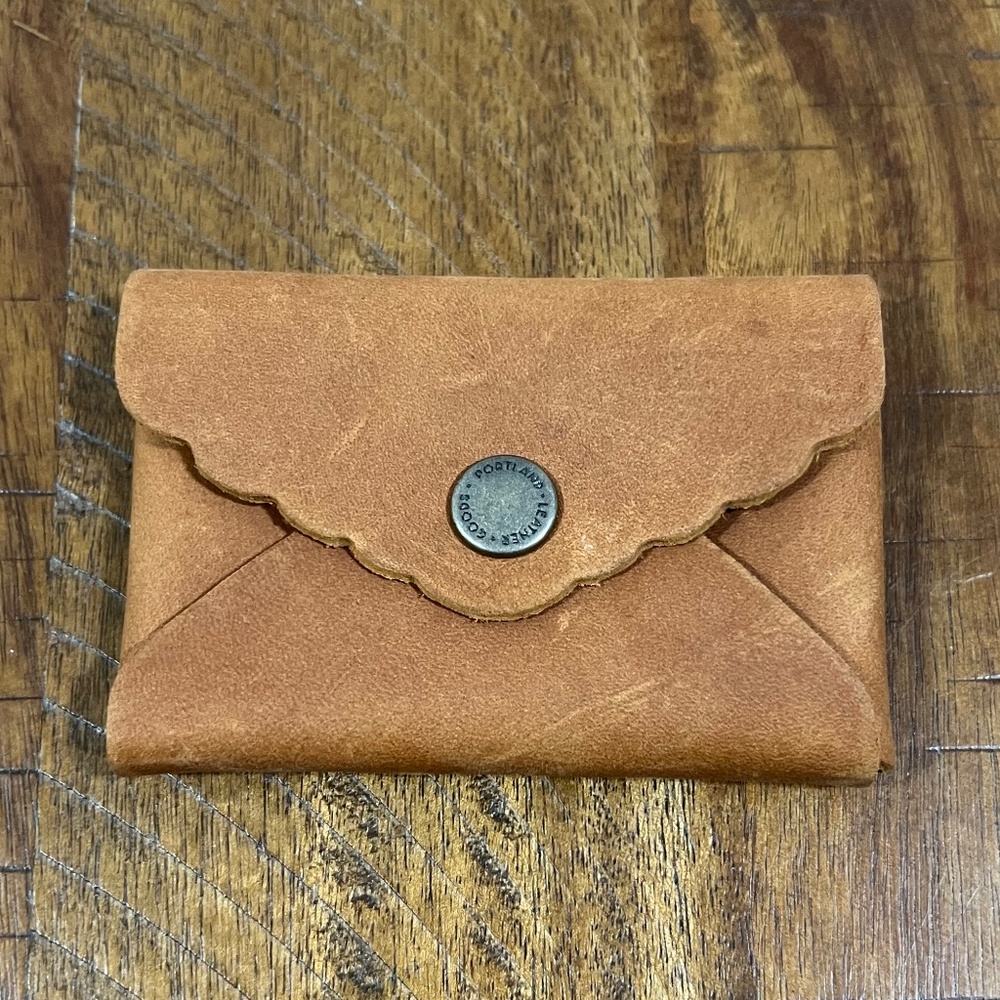 🆕Portland Leather Goods Light Brown (Mystery?) Mini Daisy Wallet